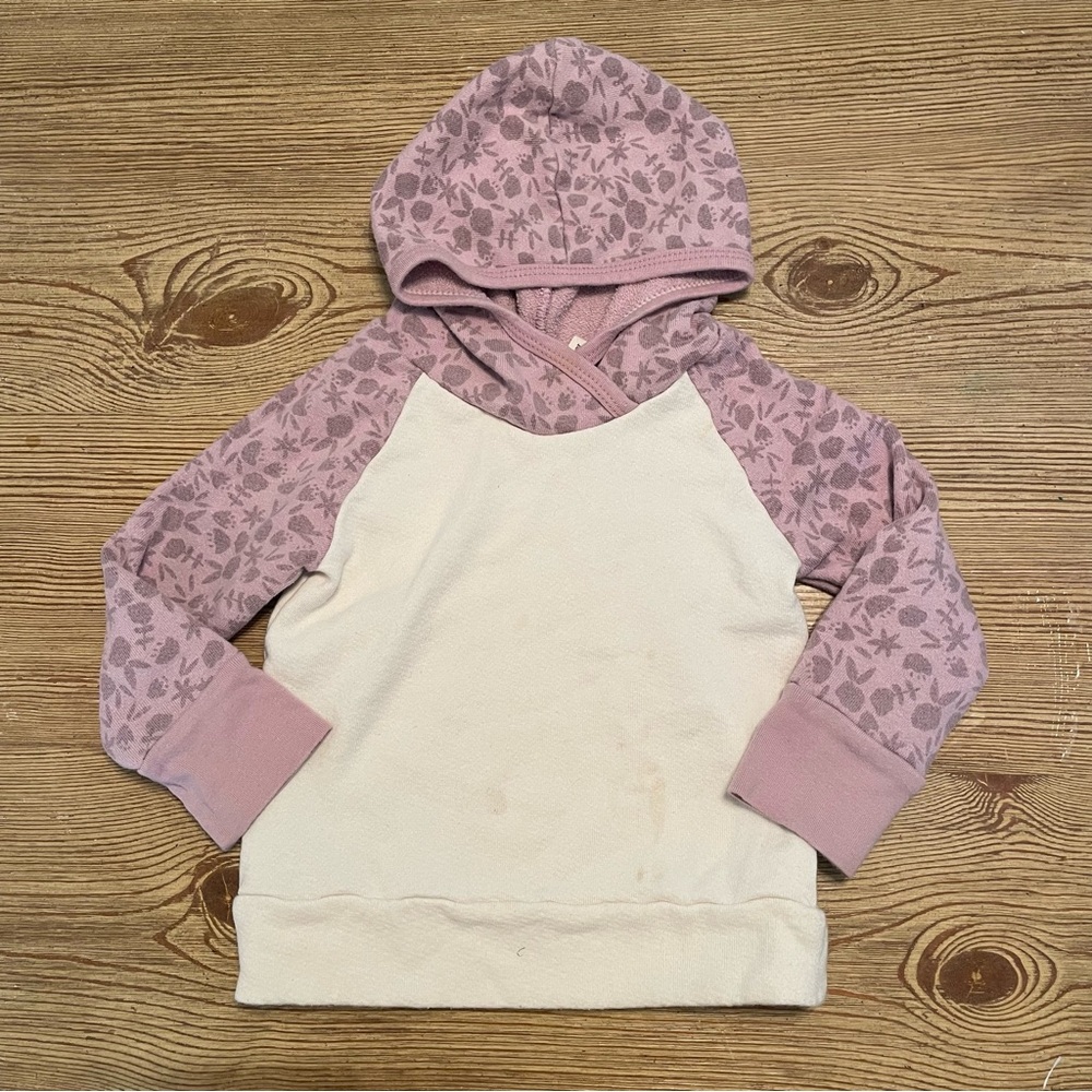 Childhoods Floral Pink/Lavender and Cream Kids Hoodie